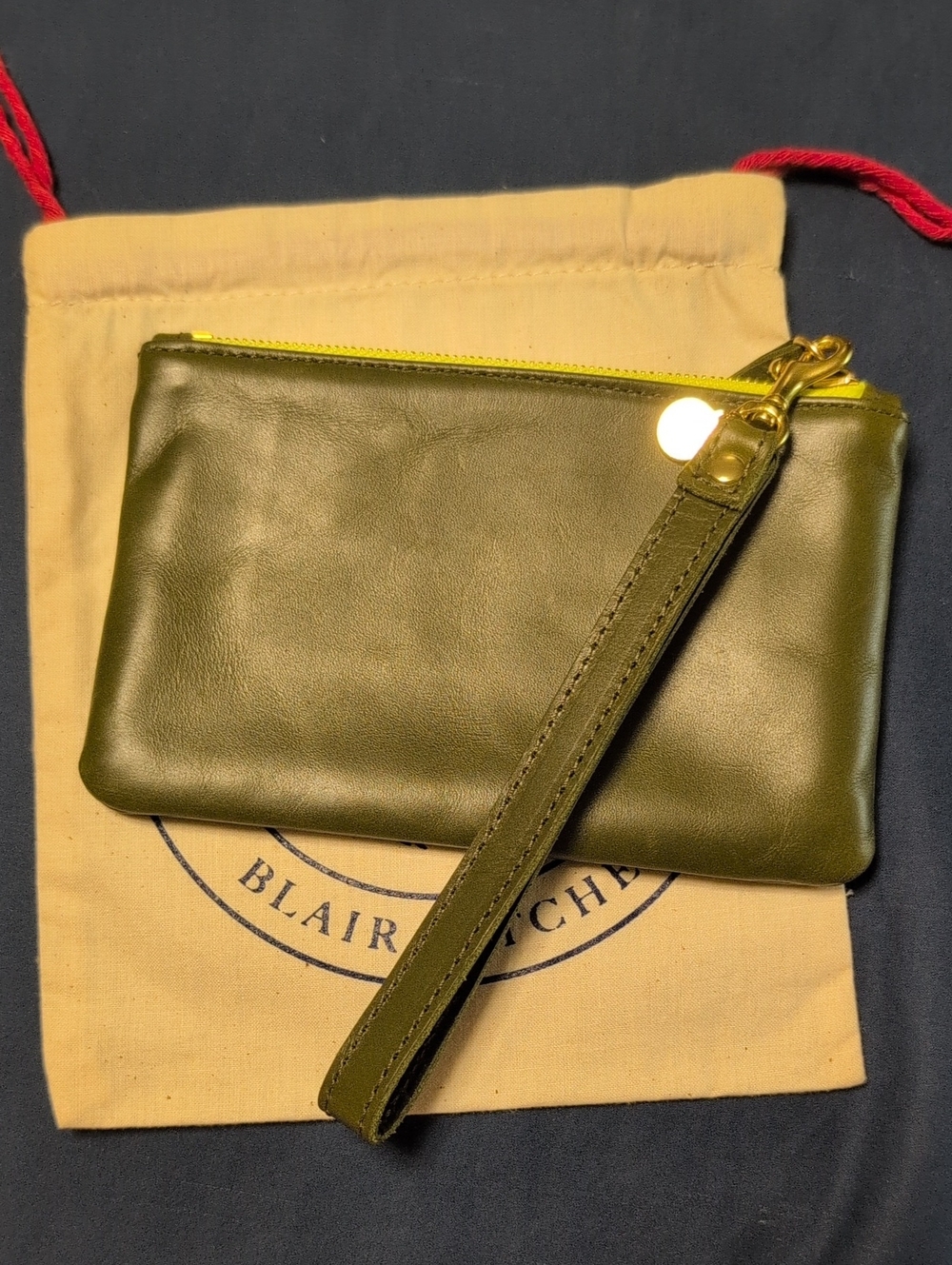 Blair Ritchey Zip Wallet and Wristlet In Loden